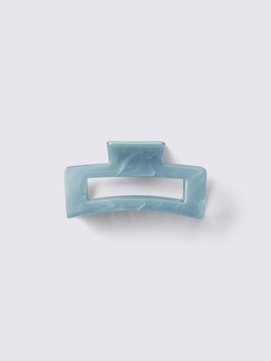 GU GU Square Hair Clip Blue