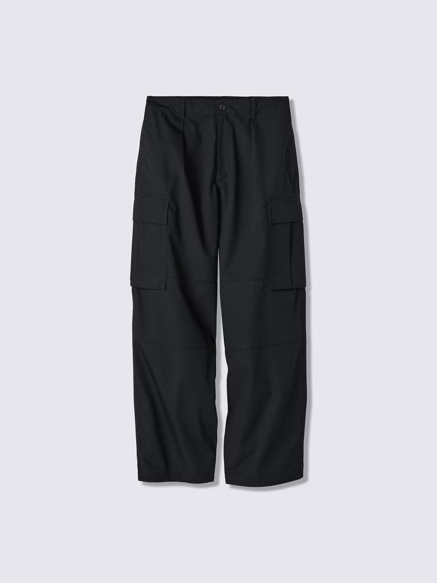 GU GU Wide Cargo Pants Long UL Black