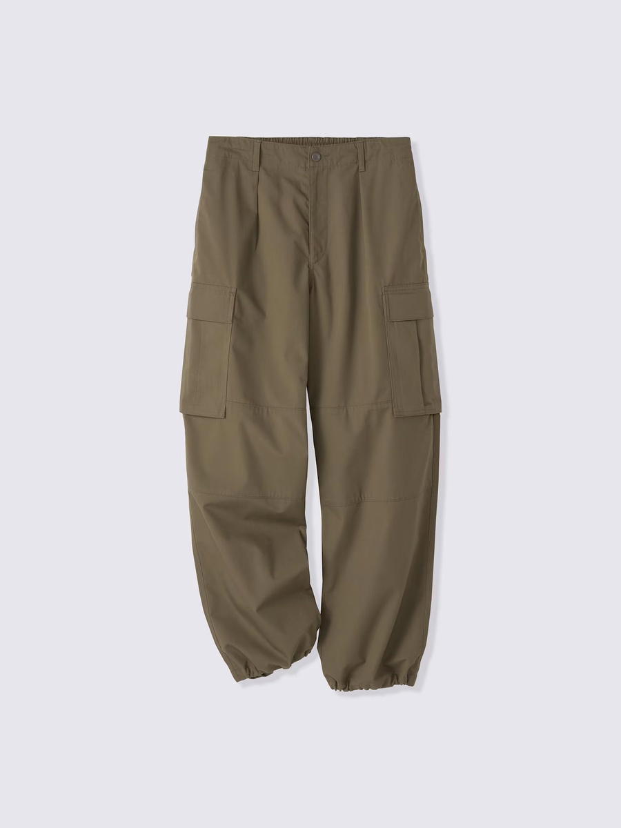 GU GU Wide Cargo Pants Long UL Brown