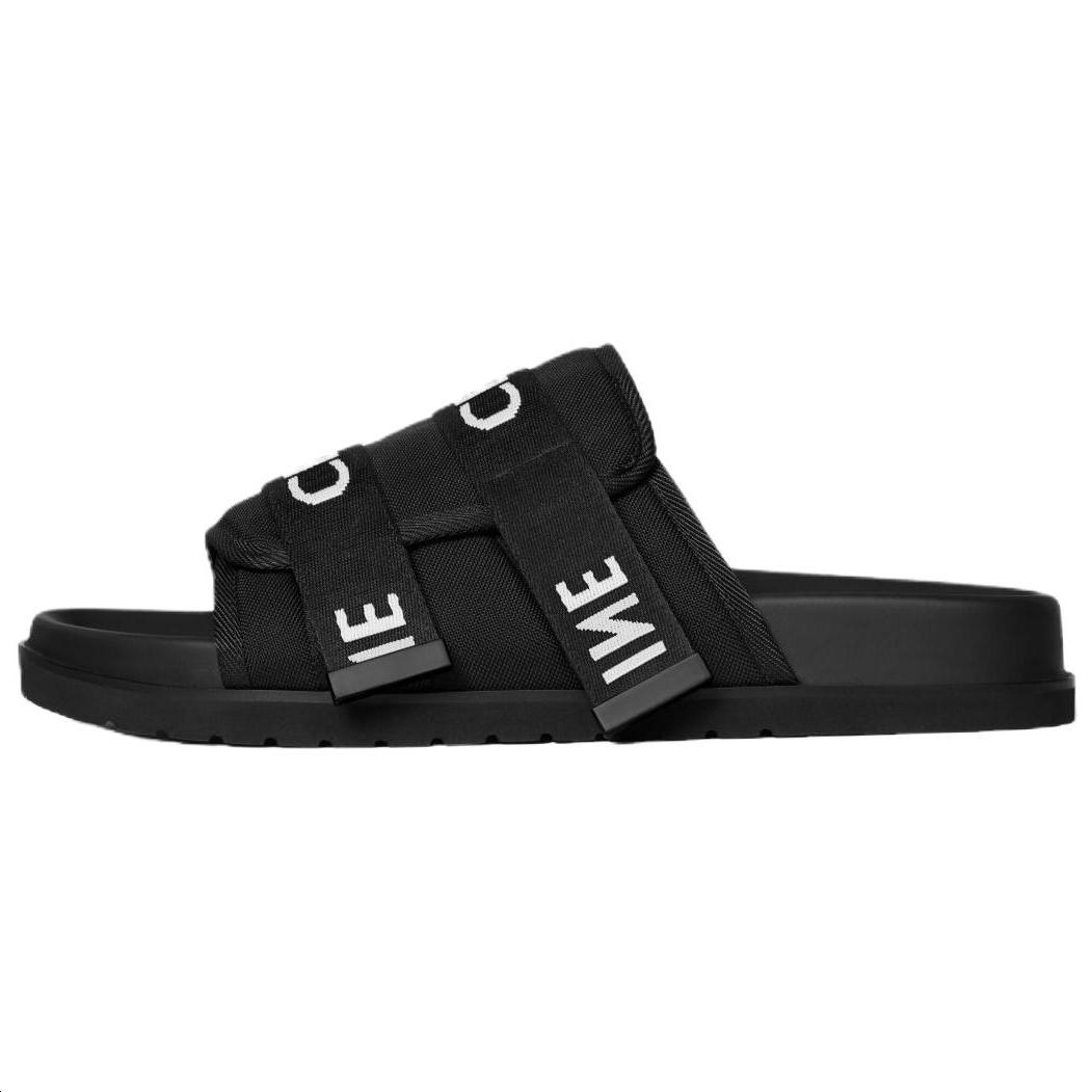 Celine Celine Slide Slippers Men's Black