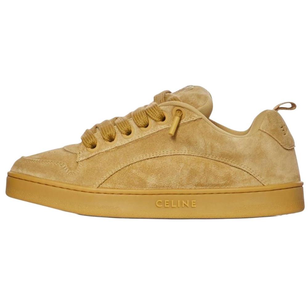 Celine Celine Low Top Skateboard Shoes Women's Yellow