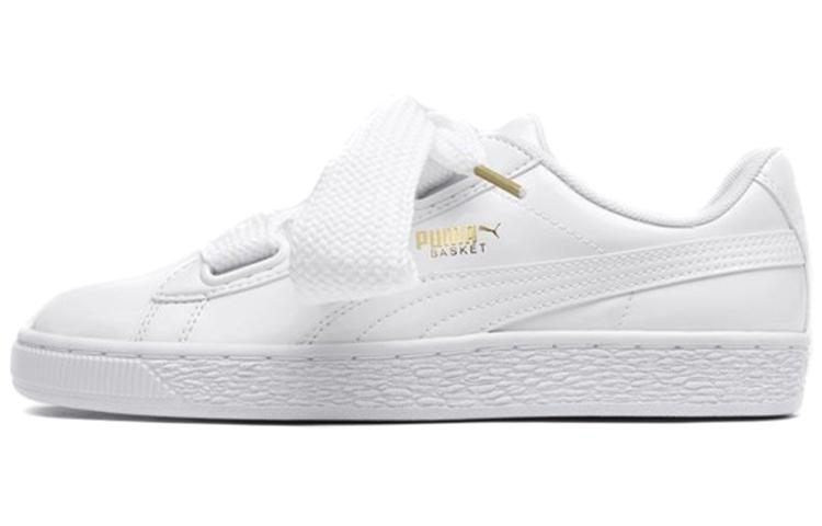 Puma Puma Basket Heart Patent 'White' Women's