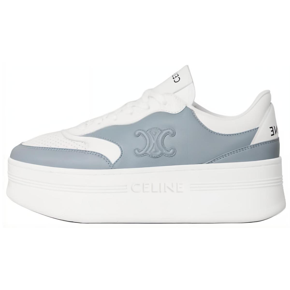 Celine Celine Block Triomphe Low-Top Skateboard Shoes Women's Blue