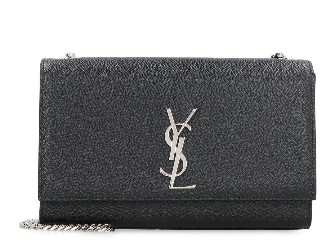 Saint Laurent Saint Laurent Kate Leather Crossbody Bagblack Calf 100