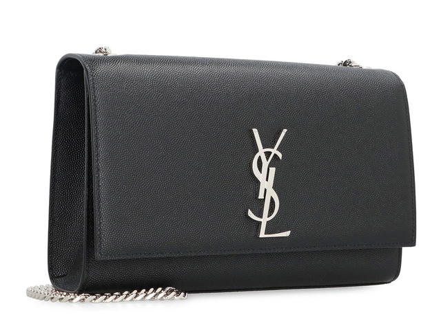 Saint Laurent Saint Laurent Kate Leather Crossbody Bagblack Calf 100 - view 3