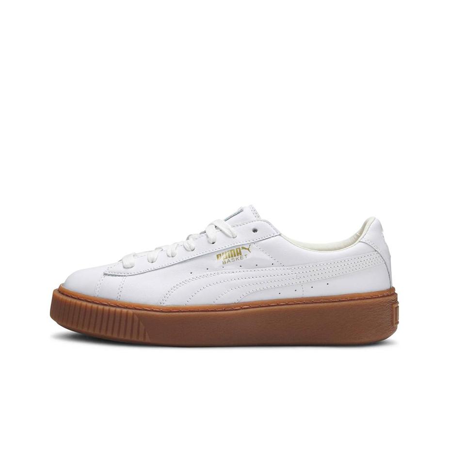 Puma Puma Basket Platform Core Puma White Women's