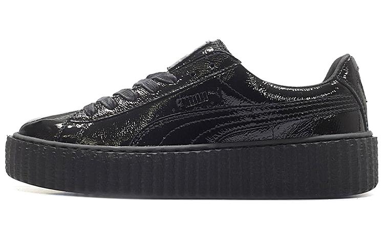 Puma Puma Creeper Rihanna Fenty Cracked Leather Black Women's