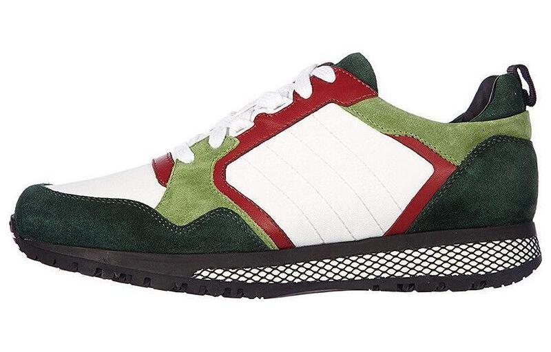 Gucci Gucci Cushioning Low Top Sports Casual Shoes Men's White Green Red