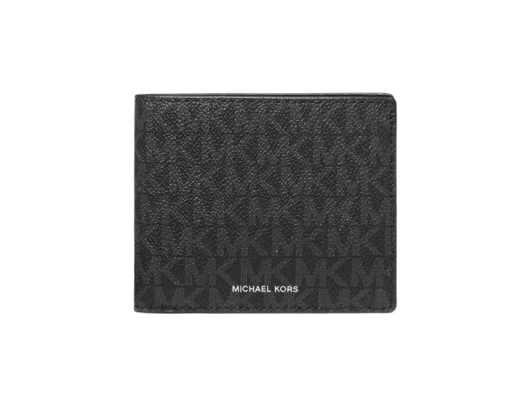 Michael Kors Michael Kors Cooper Logo Billfold Wallet With Coin Pouch Black