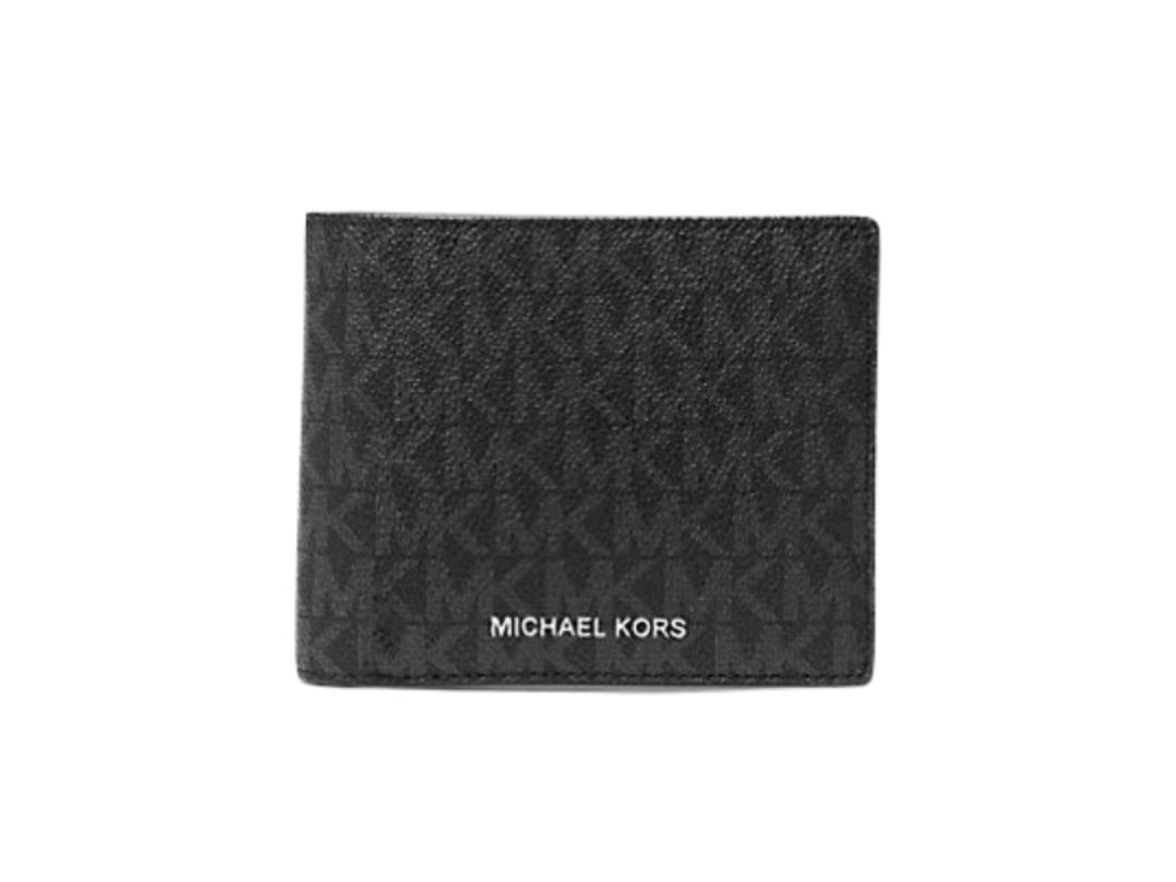 Michael Kors Michael Kors Cooper Logo Billfold Wallet With Passcase Black