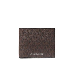 Buy Michael Kors Cooper Logo Billfold Wallet With Passcase Brown Black at Sasom – Authentic and Ready to Ship