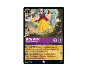 Buy Disney Lorcana Snow White Merry as the Morning L [37/204] Wilds Unknown (EN) at Sasom – Authentic and Ready to Ship