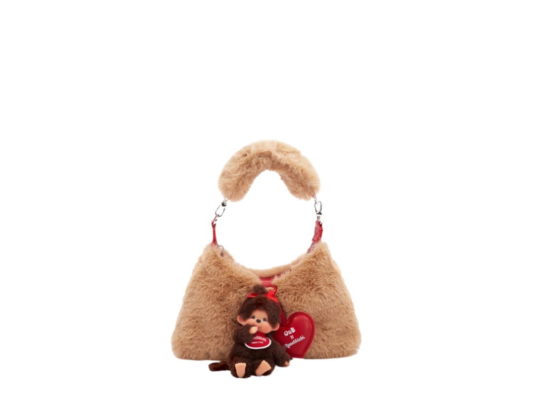 Monchhichi Monchhichi x O&B Fluffy Bag Brown