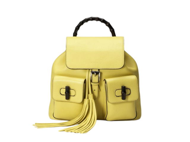 Gucci Gucci Bamboo Backpack Leather Yellow - view 1