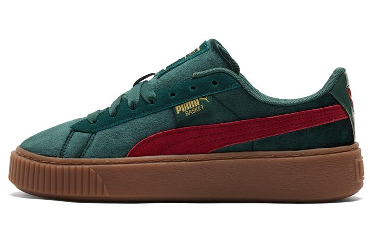 Puma Puma Platform Velvet Sneakers Green Women's