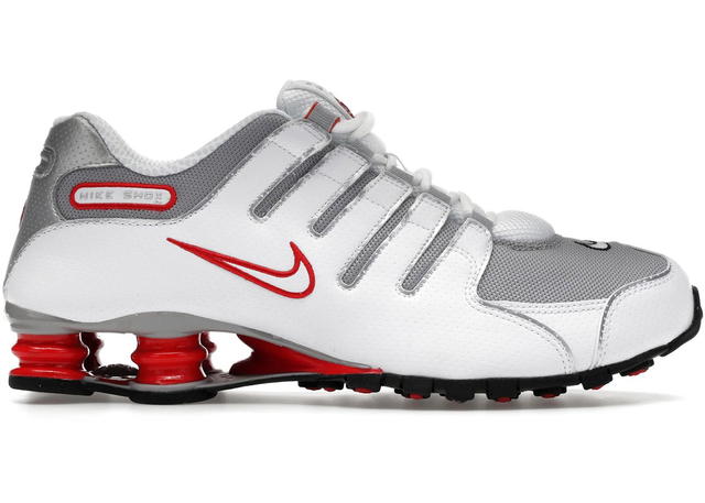 Nike Nike Shox NZ White Red Metallic Silver - view 1