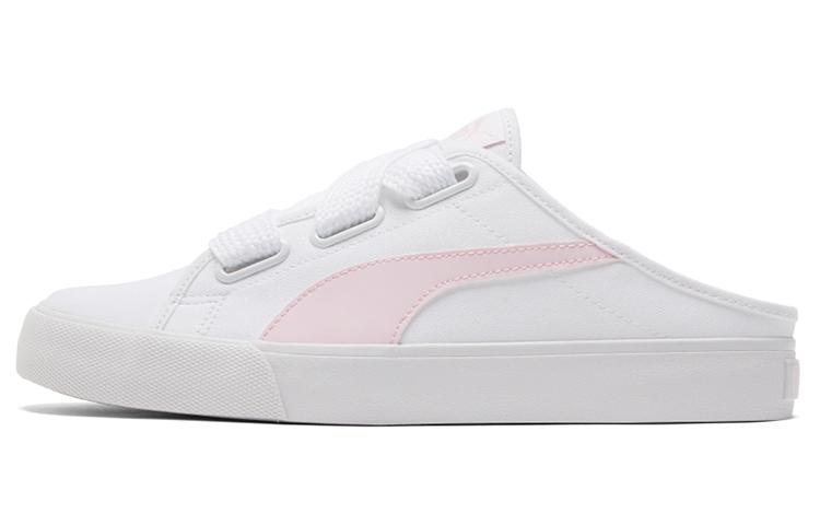 Puma Puma Bari Mule Ribbon Casual Skateboarding Shoes White Pink Women's