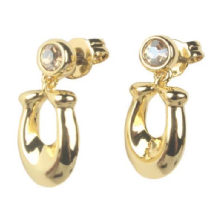 Coach Coach Glass Earrings Women's Gold
