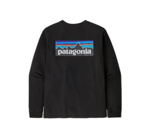 Buy Patagonia Long Sleeved P-6 Logo Responsibili Tee Black at Sasom – Authentic and Ready to Ship