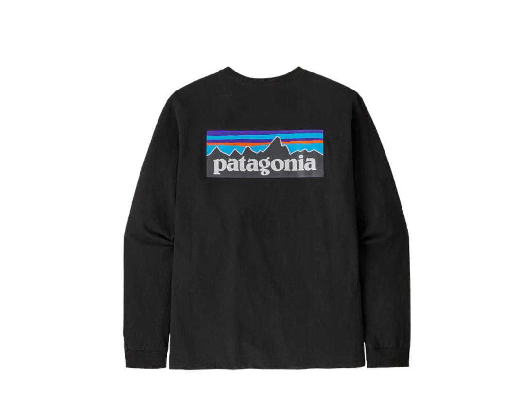 Patagonia Patagonia Long Sleeved P-6 Logo Responsibili Tee Black