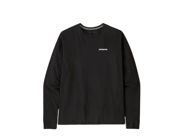 Patagonia Patagonia Long Sleeved P-6 Logo Responsibili Tee Black - view 2