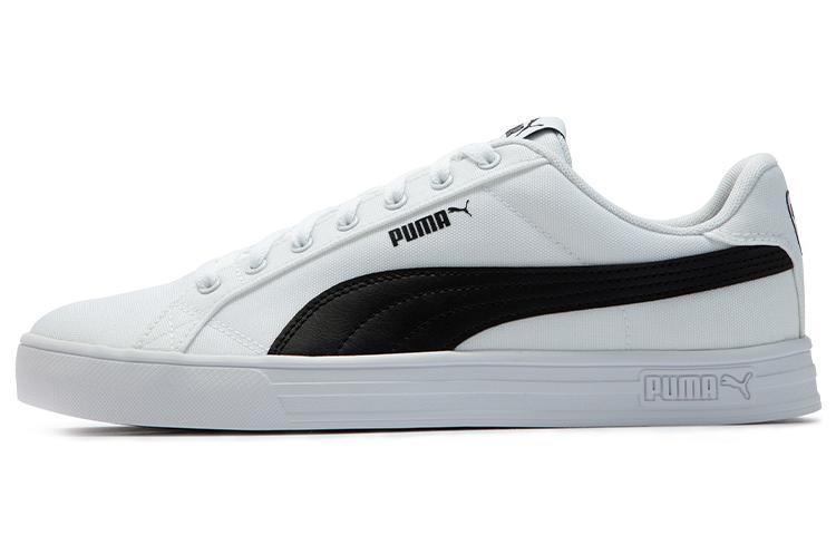 Puma Puma Smash Vulc Retro Casual Skateboarding Shoes Unisex White Black Shoe 'White Black'