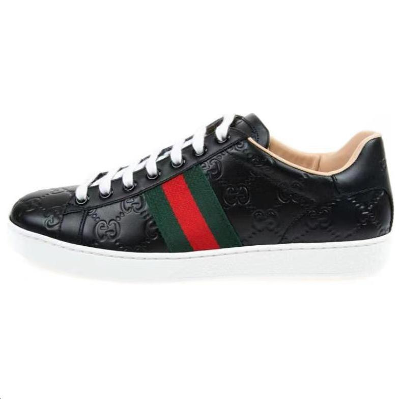 Gucci Gucci ACE Low Top Skateboard Shoes Women's Black