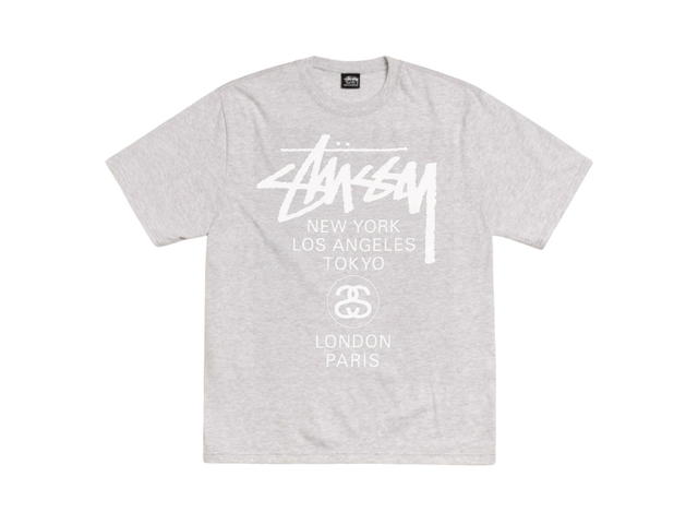 Stussy Stussy World Tour Tee Ash Heather - view 1