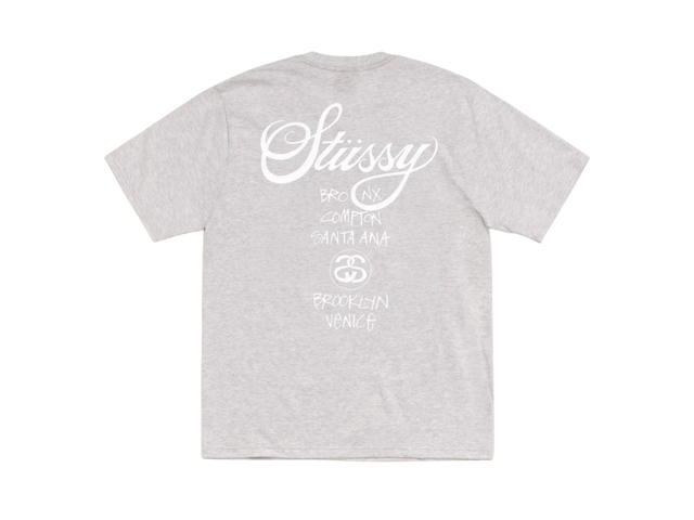 Stussy Stussy World Tour Tee Ash Heather - view 2
