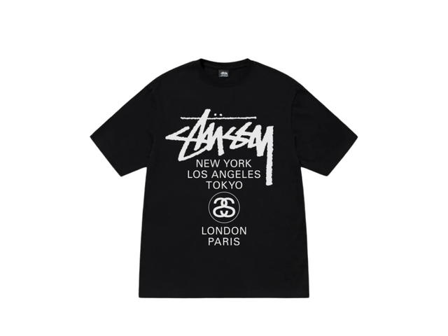Stussy Stussy World Tour Tee Black (2025) - view 1