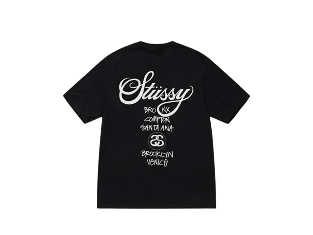 Stussy Stussy World Tour Tee Black (2025) - view 2