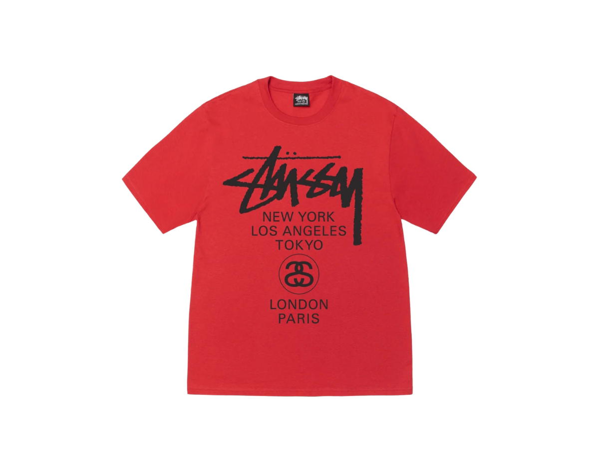 Stussy Stussy World Tour Tee Cayenne