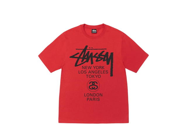 Stussy Stussy World Tour Tee Cayenne - view 1