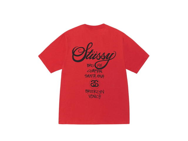 Stussy Stussy World Tour Tee Cayenne - view 2