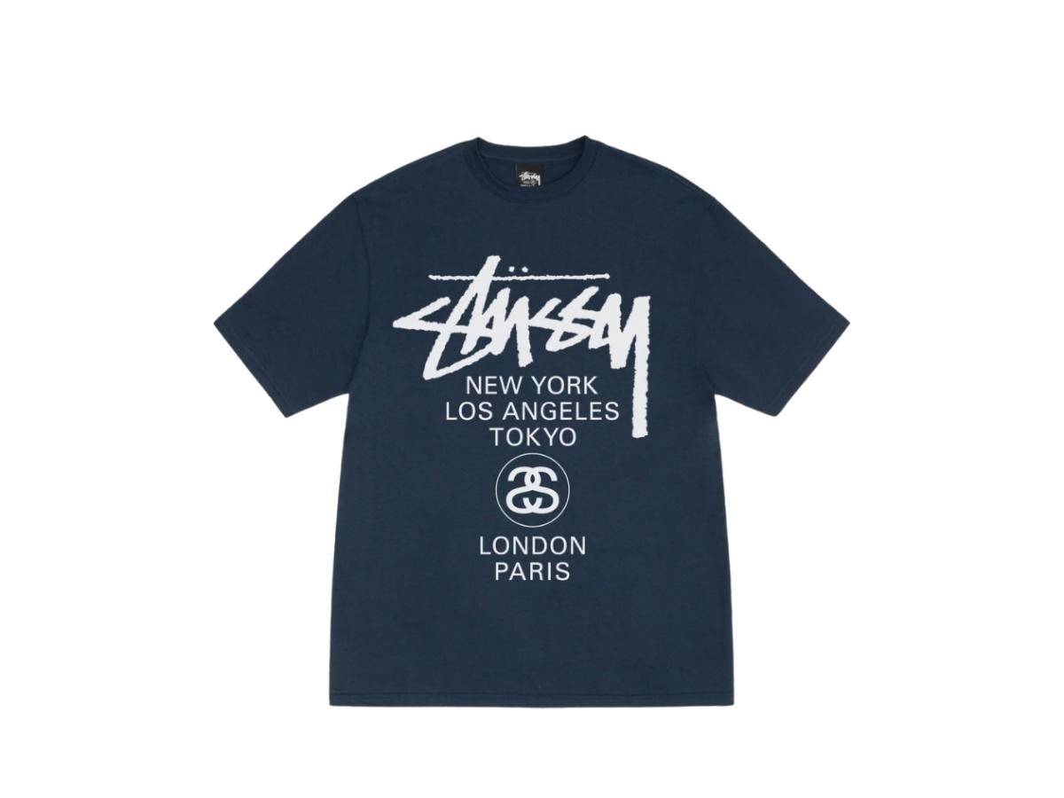 Stussy Stussy World Tour Tee Navy