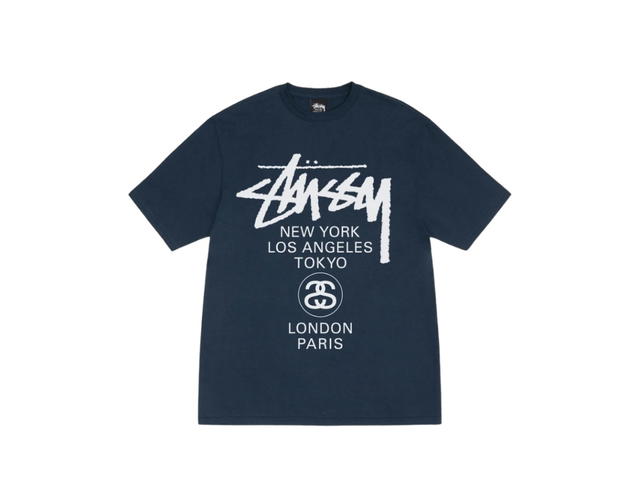 Stussy Stussy World Tour Tee Navy - view 1