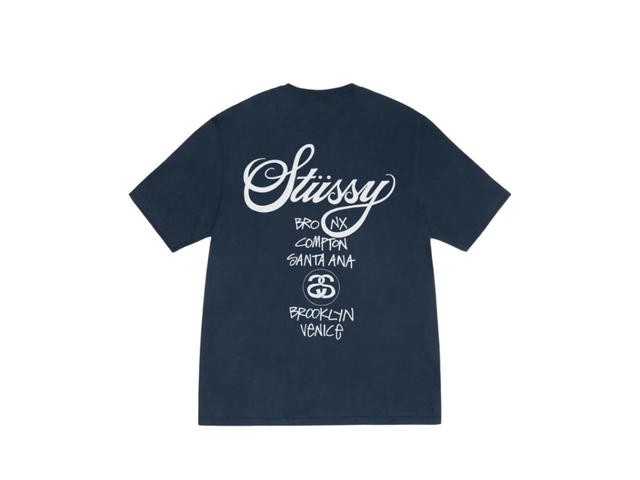 Stussy Stussy World Tour Tee Navy - view 2