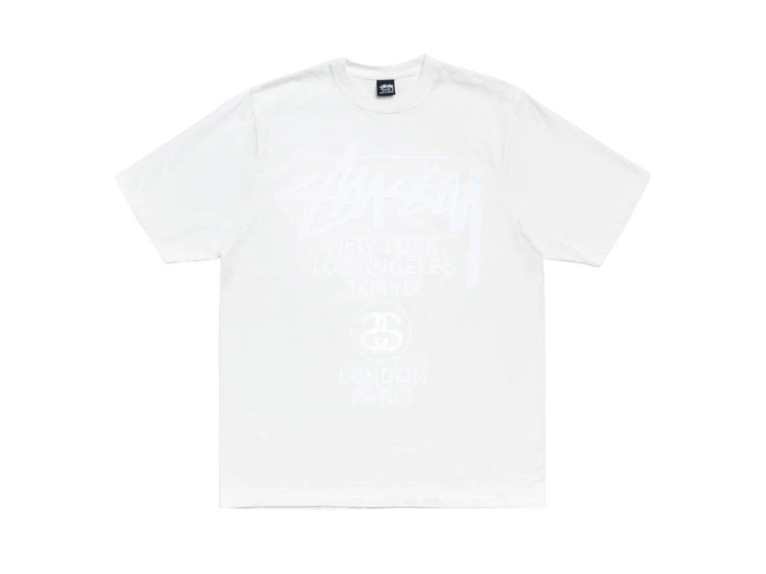 Stussy Stussy World Tour Tee Pigment Dyed Natural