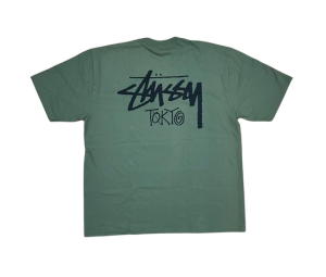 Buy Stussy Stock Tokyo Tee Olive (SS25) at Sasom – Authentic and Ready to Ship