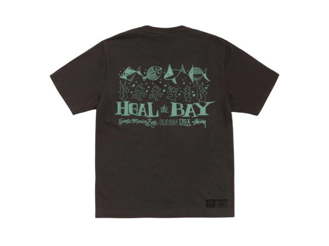 Stussy Stussy Heal The Bay 40 Tee Pigment Dyed Faded Black - view 2