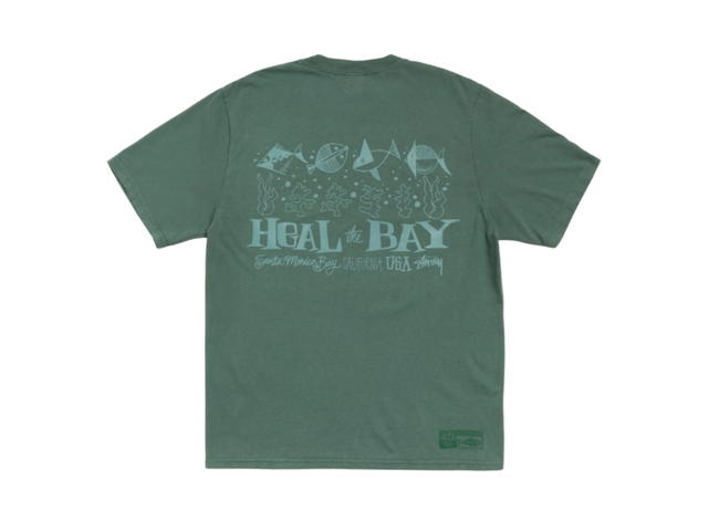 Stussy Stussy Heal The Bay 40 Tee Pigment Dyed Pine - view 2