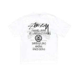 Buy Stussy Denim Tears Beach Tour Tee White at Sasom – Authentic and Ready to Ship