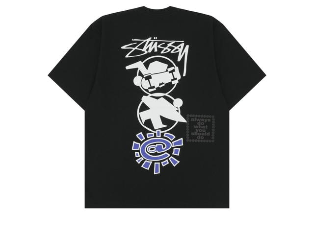 Stussy Stussy Stack T-Shirt x Always Do What You Should Do Black - view 2