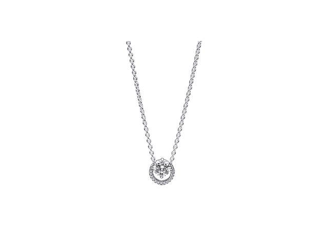 Pandora Pandora Sparkling Round Halo Pendant Collier Necklace Timeless Clear - view 1