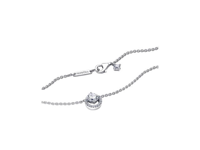 Pandora Pandora Sparkling Round Halo Pendant Collier Necklace Timeless Clear - view 3