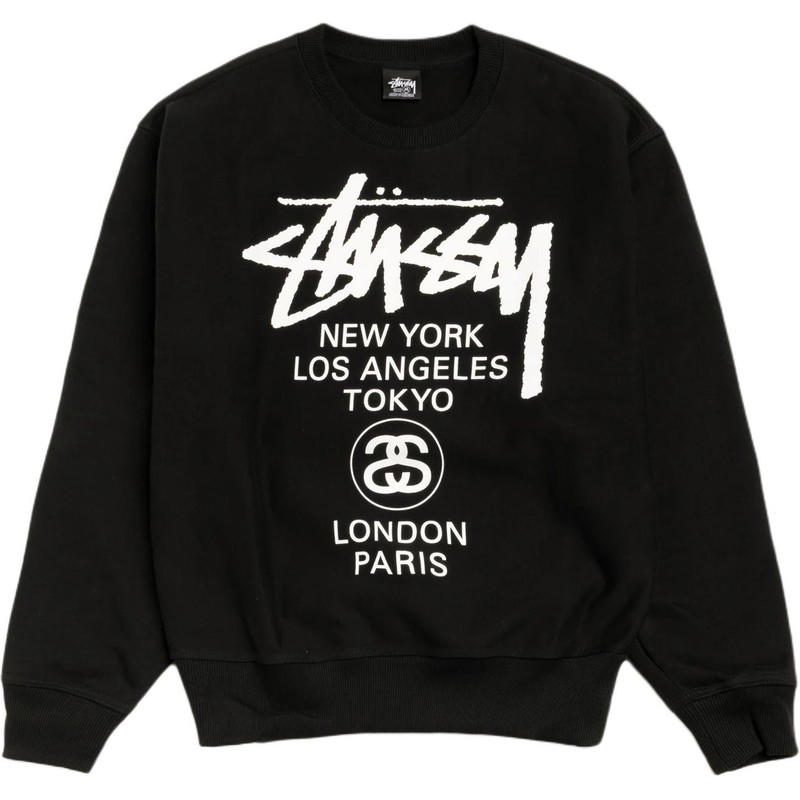 Stussy Stussy World Tour Crew - Black