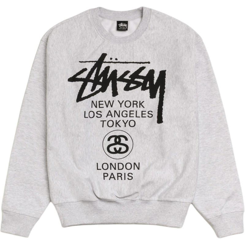 Stussy Stussy World Tour Crew - Gray