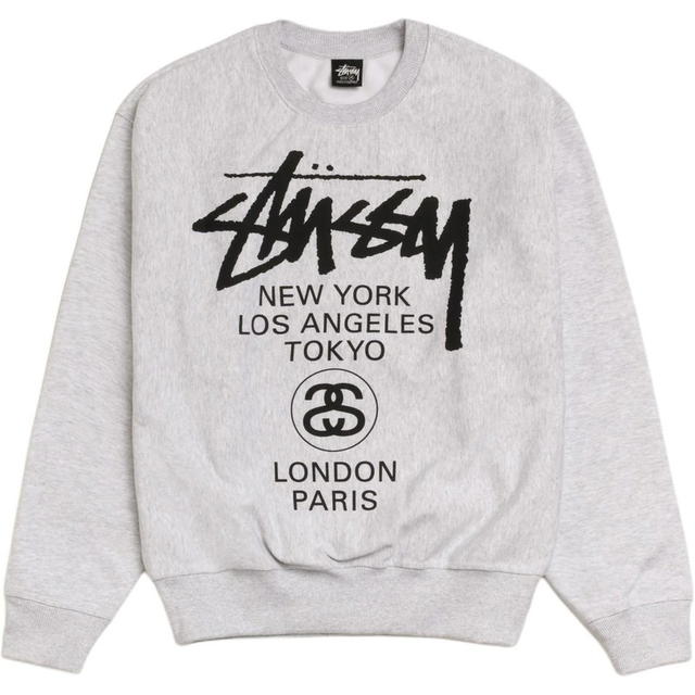 Stussy Stussy World Tour Crew - Gray - view 1