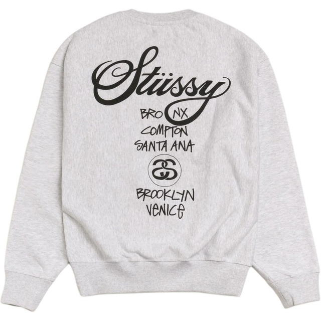 Stussy Stussy World Tour Crew - Gray - view 2