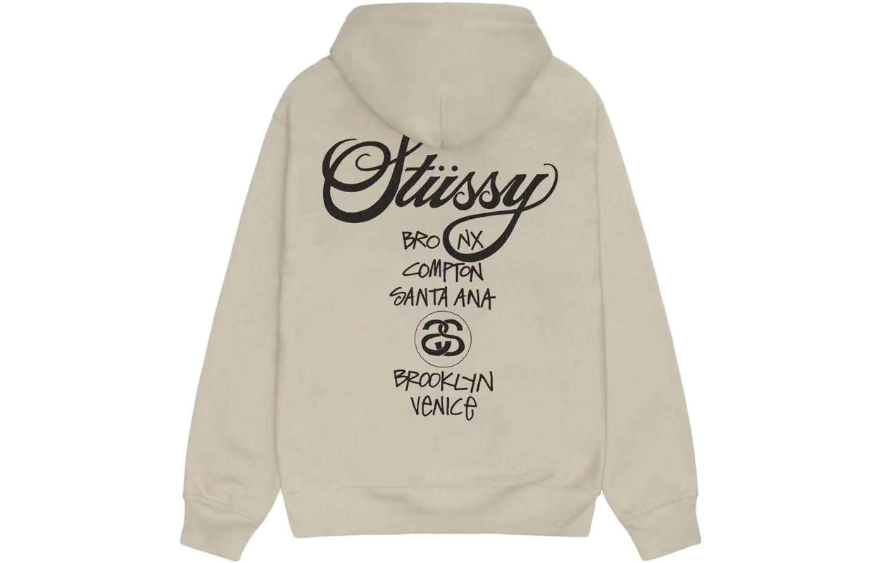 Stussy Stussy World Tour Hoodie - Khaki